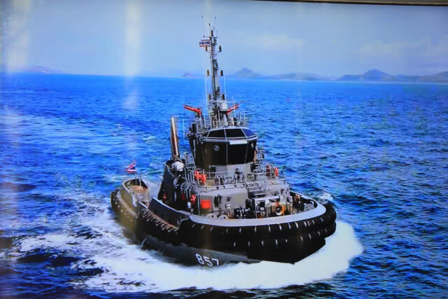 ผบ.ทร.เป็นประธานวางกระดูกงู เรือลากจูงขนาดกลางลำที่สอง