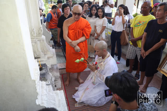 "โอ อนุชิต" บวช ได้รับฉายา "อนุชิโต"