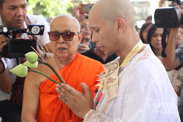 "โอ อนุชิต" บวช ได้รับฉายา "อนุชิโต"