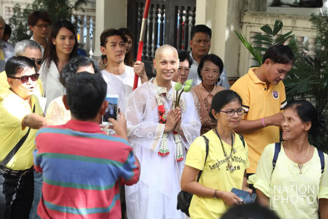 "โอ อนุชิต" บวช ได้รับฉายา "อนุชิโต"