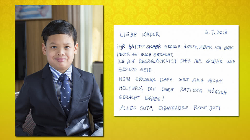 "พระองค์ที" ประทานกำลังใจ "13 ชีวิตทีมหมูป่า" ผ่านโปสการ์ด