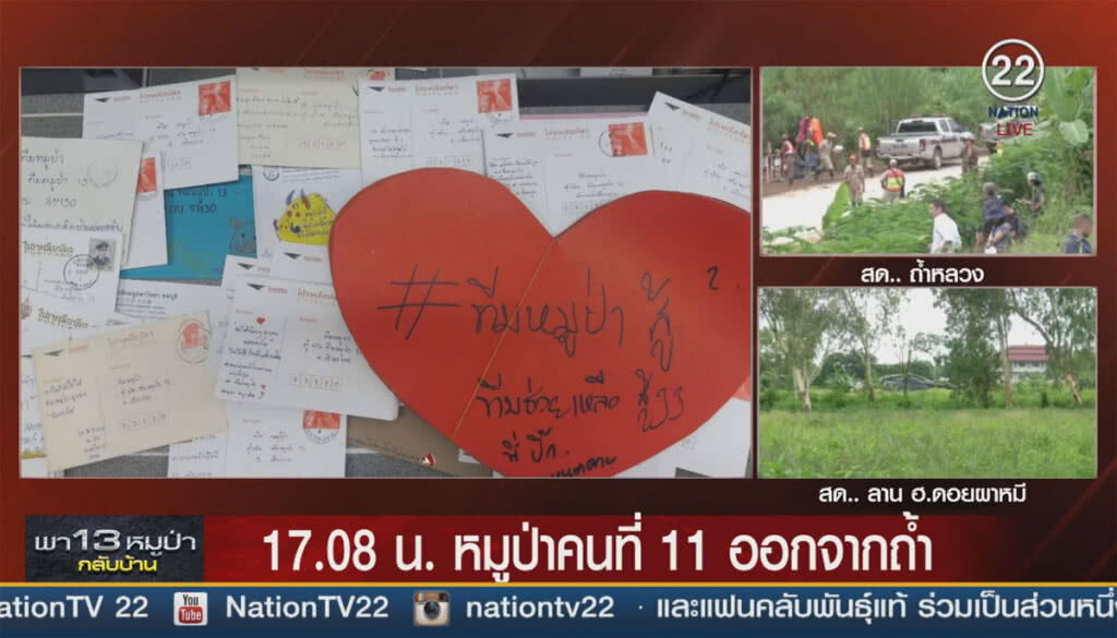(คลิปข่าว) ไปรษณียบัตร-จดหมาย ส่งกำลังใจ 13 หมูป่า (คลิปข่าว) ไปรษณียบัตร-จดหมาย ส่งกำลังใจ 13 หมูป่า
