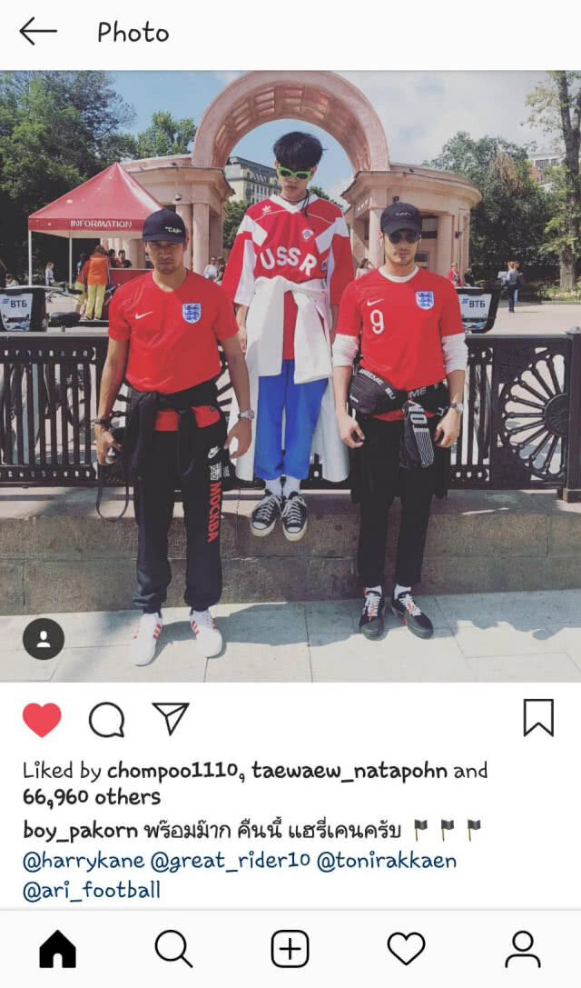 "บอย-เกรท-โทนี่-เป๊ก" อวดภาพสุดฟินชมเกม "สิงโต-โครแอต"
