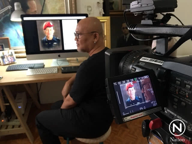 "ผมไม่มีวันลืมจ่าแซม" เปิดใจ "นพพีระ โบศรี" เจ้าของภาพวาดที่มีการแชร์นับแสนครั้ง!!