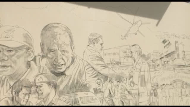 ศิลปินเชียงรายรวมตัว วาดภาพเล่าเรื่องราวช่วยทีมหมูป่า