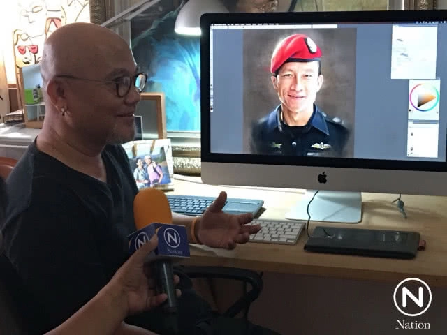 "ผมไม่มีวันลืมจ่าแซม" เปิดใจ "นพพีระ โบศรี" เจ้าของภาพวาดที่มีการแชร์นับแสนครั้ง!!