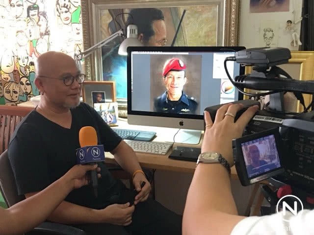 "ผมไม่มีวันลืมจ่าแซม" เปิดใจ "นพพีระ โบศรี" เจ้าของภาพวาดที่มีการแชร์นับแสนครั้ง!!