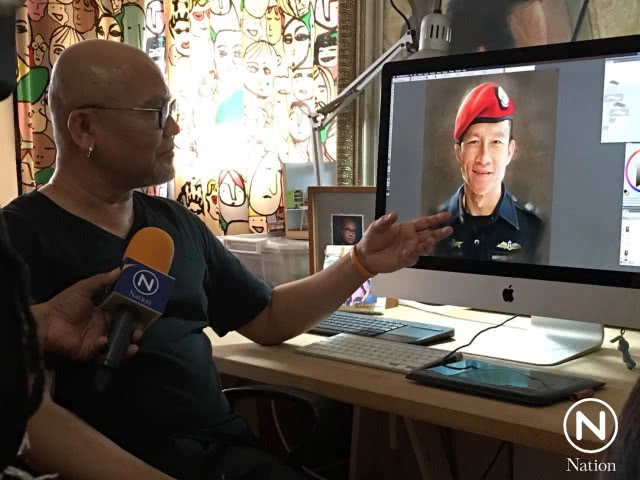 "ผมไม่มีวันลืมจ่าแซม" เปิดใจ "นพพีระ โบศรี" เจ้าของภาพวาดที่มีการแชร์นับแสนครั้ง!!