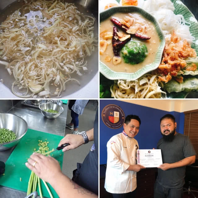 ครัวน้าคม : ขนมจีนน้ำพริกชาววัง สูตรจากโรงเรียนการอาหารไทย MSC โดยเชฟชุมพล แจ้งไพร