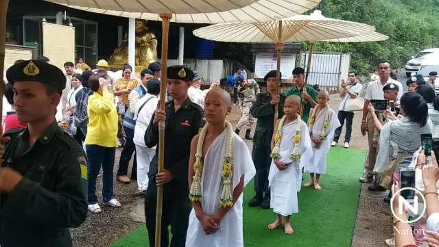 "หมอภาคย์-ภรรยานาวาตรีสมาน" ร่วมบวชทีมหมูป่า