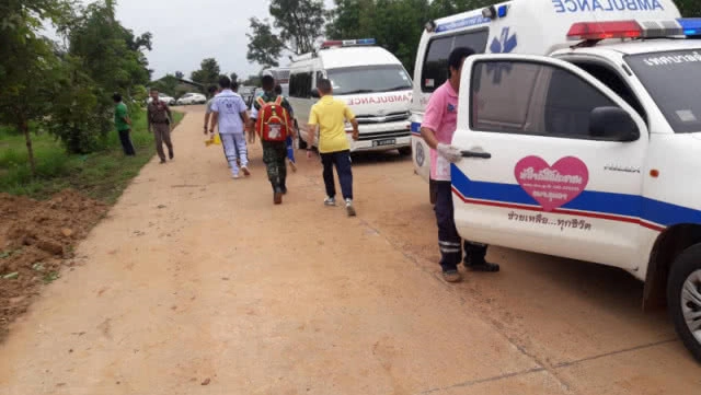 นั่งร้านก่อสร้างหอระฆัง วัดป่าอุบลแก้ว พังถล่ม! บาดเจ็บกว่า 28 ราย