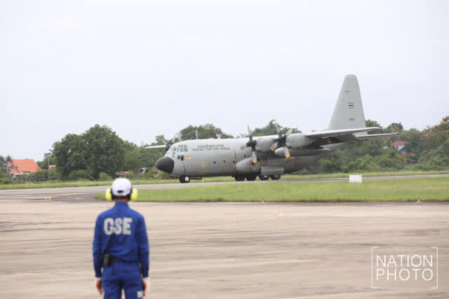 กองทัพอากาศ จัดเครื่องบิน C-130 นำสิ่งของพระราชทานไปมอบให้ สปป.ลาว วันที่ 3