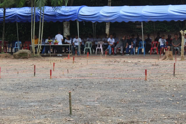 อ.เฉลิมชัย ตอกเสาหลัก สร้างศาลาหอศิลป์-รูปปั้นจ่าแซมถ้ำหลวง