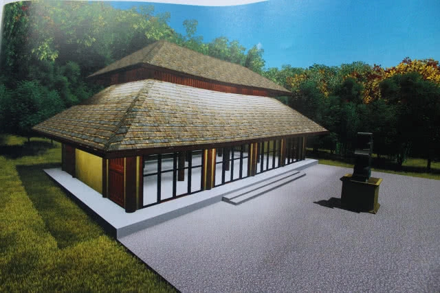 อ.เฉลิมชัย ตอกเสาหลัก สร้างศาลาหอศิลป์-รูปปั้นจ่าแซมถ้ำหลวง