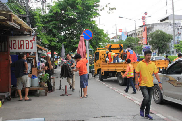 แขวงทางหลวงสมุทรปราการเอาจริง ทวงคืนพื้นที่สาธารณะให้ประชาชน