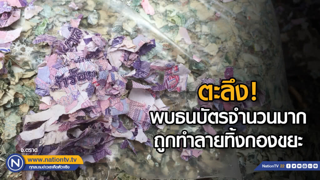 ตะลึง! พบธนบัตรจำนวนมากถูกทำลายทิ้งกองขยะ