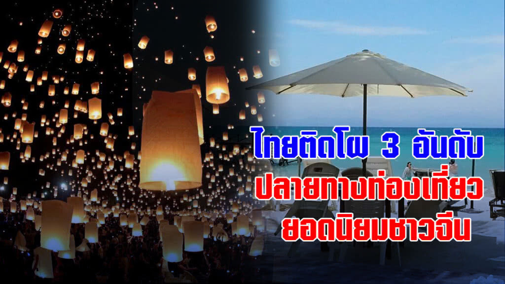 10 อันดับปลายทางท่องเที่ยวยอดนิยมชาวจีน ไทยติดโผถึง 3 อันดับ 10 อันดับปลายทางท่องเที่ยวยอดนิยมชาวจีน ไทยติดโผถึง 3 อันดับ