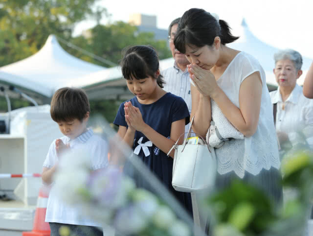 ญี่ปุ่นจัดงานรำลึก 73 ปี สหรัฐฯถล่มฮิโรชิมา