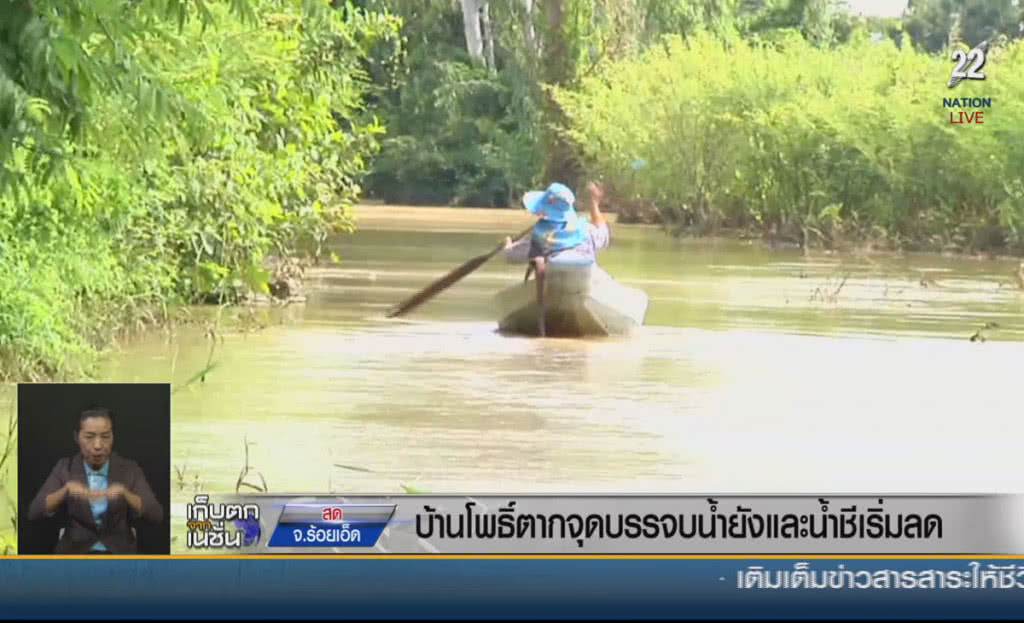 (คลิปข่าว) บ้านโพธิ์ตากจุดบรรจบน้ำยัง และน้ำชี น้ำเริ่มลด (คลิปข่าว) บ้านโพธิ์ตากจุดบรรจบน้ำยัง และน้ำชี น้ำเริ่มลด