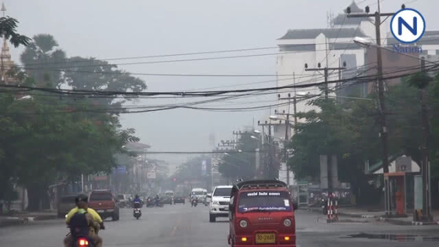 หมอกควันไฟป่าอินโด ปกคลุม "ทะเล-ตัวเมือง" จ.สงขลา
