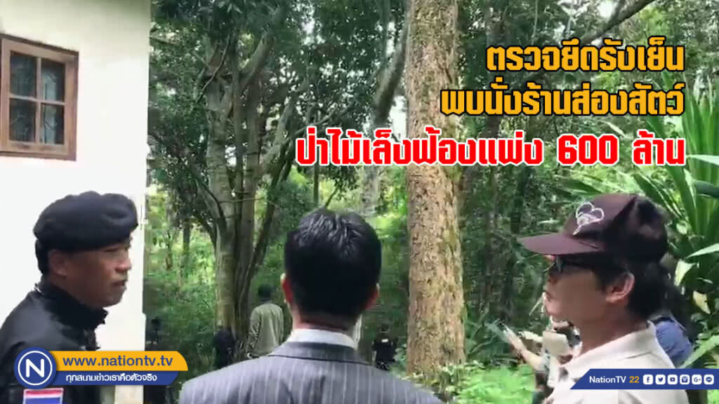 ตรวจยึดรังเย็นพบนั่งร้านส่องสัตว์-ป่าไม้ เล็งฟ้องแพ่ง 600 ล้าน