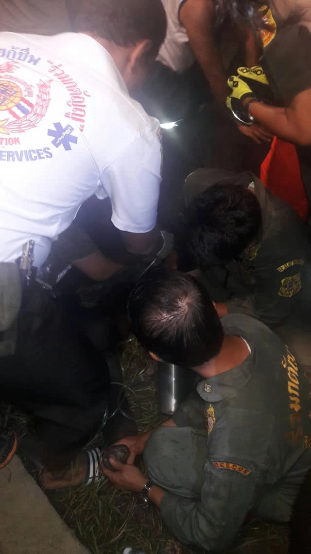 สุดเศร้า!! ช้างเพศผู้"พลายนำโชค"ดับสลด!! หลังพลาดท่าเดินตกร่องน้ำ