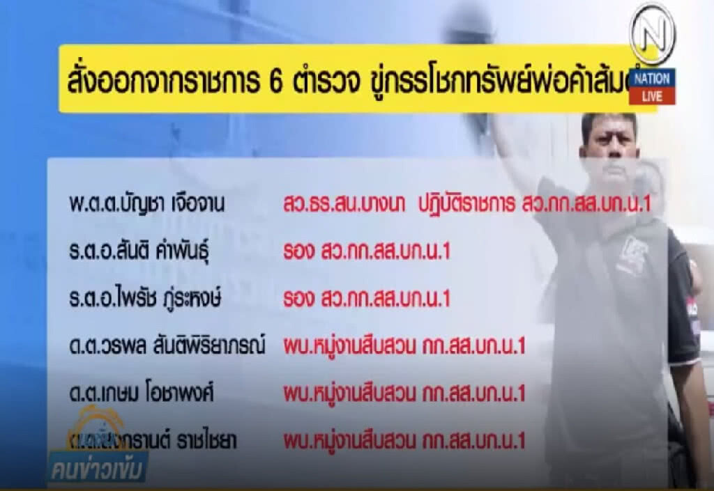 (คลิปข่าว) เชือด 6 ตร.เอี่ยวกรรโชกทรัพย์พ่อค้าส้มตำ (คลิปข่าว) เชือด 6 ตร.เอี่ยวกรรโชกทรัพย์พ่อค้าส้มตำ