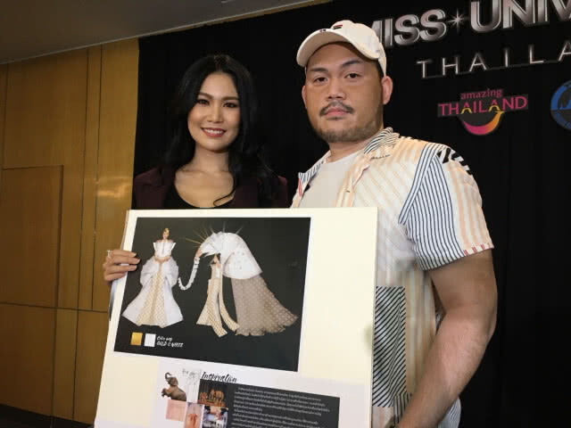 ชุด Chang the icon of siam ชนะเลิศ!!! แบบชุดประจำชาติ มิสยูนิเวิร์ส ไทยแลนด์ 2018