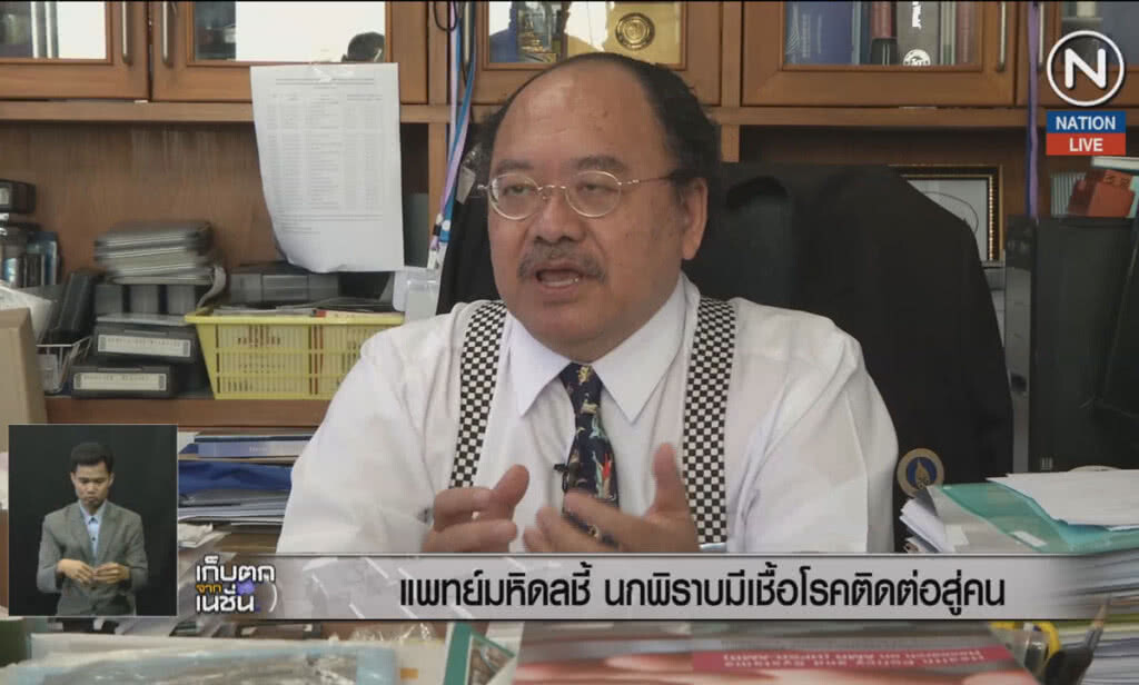 (คลิปข่าว) แพทย์มหิดลชี้ นกพิราบมีเชื้อโรคติดต่อสู่คน (คลิปข่าว) แพทย์มหิดลชี้ นกพิราบมีเชื้อโรคติดต่อสู่คน