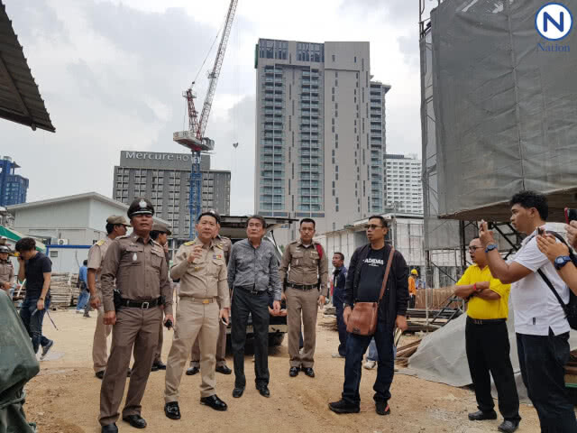 "ทาวเวอร์เครน"  ขัดข้อง ร่วงทับคนงาน ดับ 1 สาหัส 4
