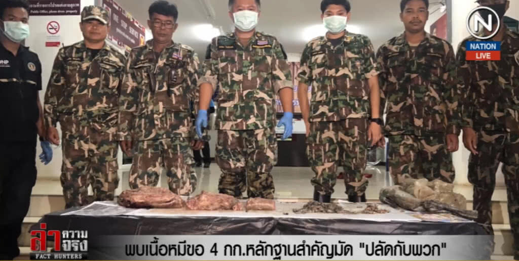 (คลิปข่าว) พบเนื้อหมีขอ 4 กก. หลักฐานสำคัญมัด "ปลัดกับพวก"