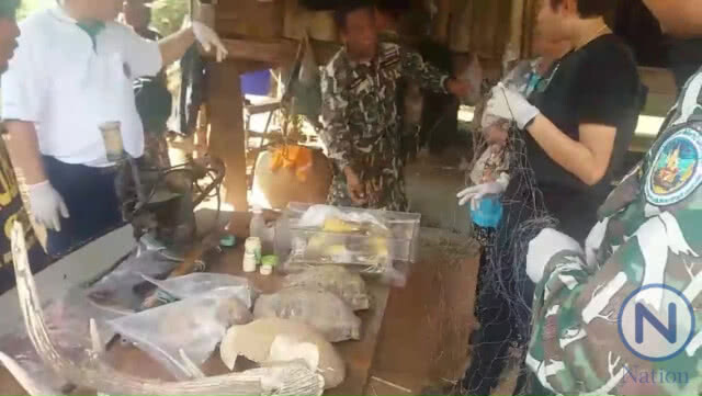 อุทยานฯรวบชาวบ้านครอบครองซากสัตว์-เลื่อยไฟฟ้า-ปืน