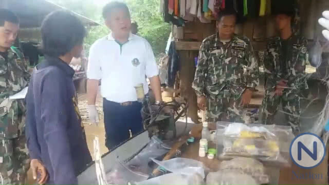 อุทยานฯรวบชาวบ้านครอบครองซากสัตว์-เลื่อยไฟฟ้า-ปืน