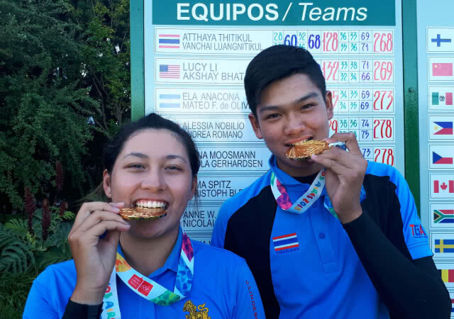 สวิงไทย แจ๋วคว้าทองทีมผสมยูธโอลิมปิก