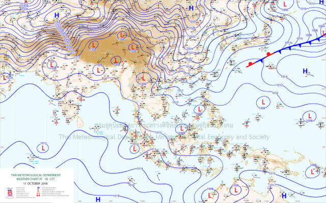 อุตุฯเผย ฝนฟ้าคะนอง 43 จังหวัด / ภาคใต้ 12 จังหวัด ตกหนัก