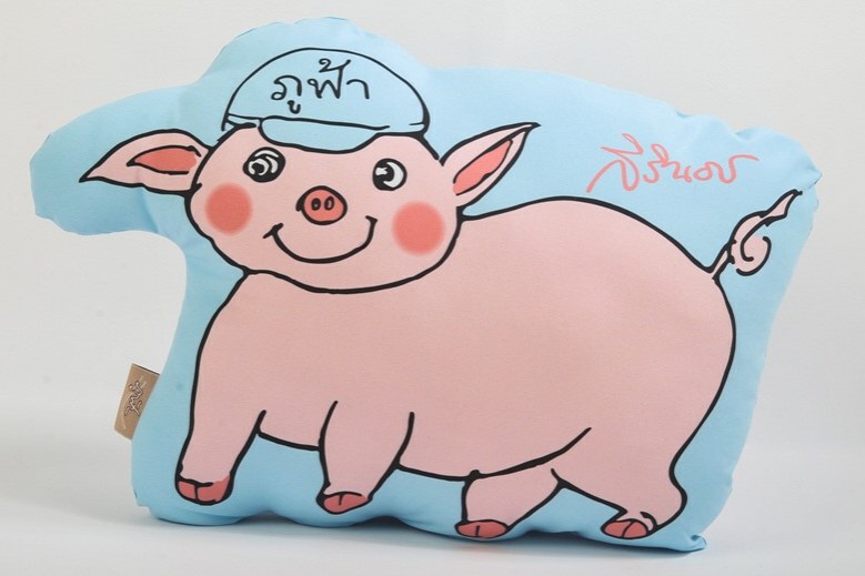 "ปีกุนหมูอยู่ยั่งยืน" 2562 ส.ค.ส.พระราชทานในสมเด็จพระเทพฯ