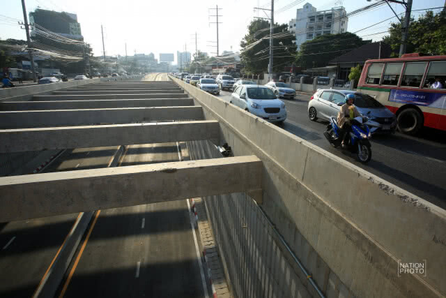 พิธีเปิดอุโมงค์ทางลอด บริเวณแยกรัชโยธิน