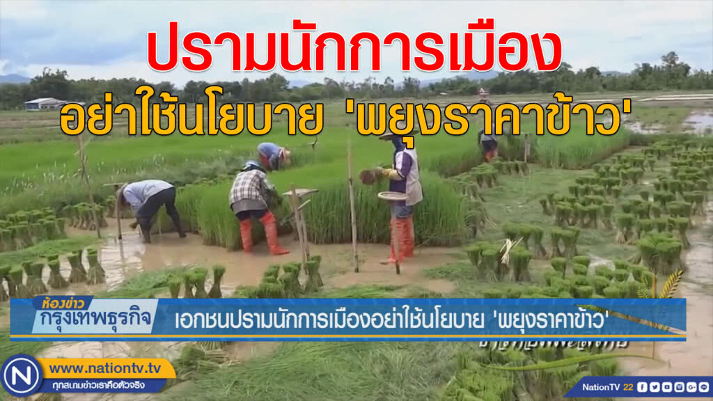 เอกชนปรามนักการเมืองอย่าใช้นโยบาย'พยุงราคาข้าว'