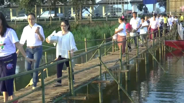 จุดเช็คอินแห่งใหม่ "กว๊านพะเยาขัวแตะบุญ" ท่าเรือโบราณส่งเสริมการท่องเที่ยว