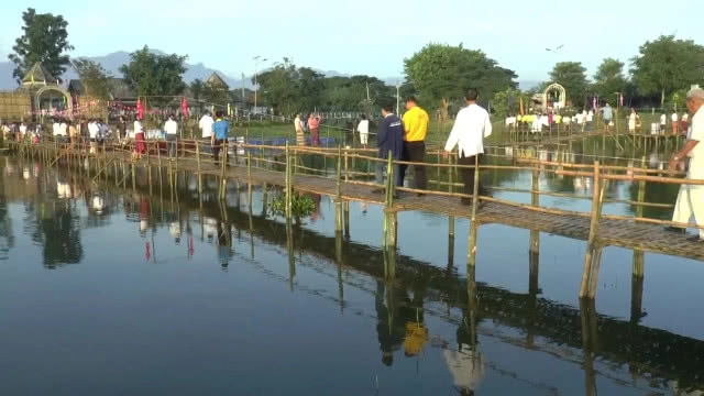 จุดเช็คอินแห่งใหม่ "กว๊านพะเยาขัวแตะบุญ" ท่าเรือโบราณส่งเสริมการท่องเที่ยว
