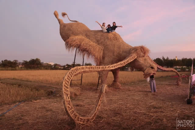 หุ่นฟางยักษ์  "กระบือบิน"