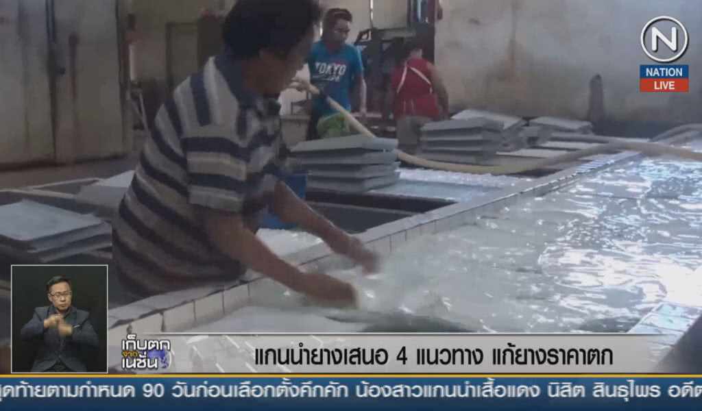 (คลิปข่าว) แกนนำยางเสนอ 4 แนวทางแก้ยางราคาตก