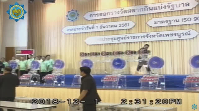ชมถ่ายทอดสด การออกรางวัลสลากกินแบ่งรัฐบาล งวด 1 ธ.ค. 61