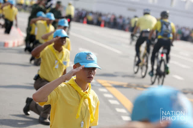 (ภาพชุด) ขบวนจักรยานฝึกซ้อมเส้นทางกิจกรรม "อุ่นไอรัก คลายความหนาว สายน้ำแห่งรัตนโกสินทร์"