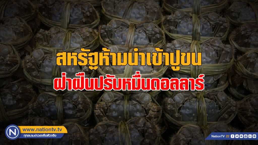 สหรัฐห้ามนำเข้าปูขน ฝ่าฝืนปรับหมื่นดอลลาร์! สหรัฐห้ามนำเข้าปูขน ฝ่าฝืนปรับหมื่นดอลลาร์!