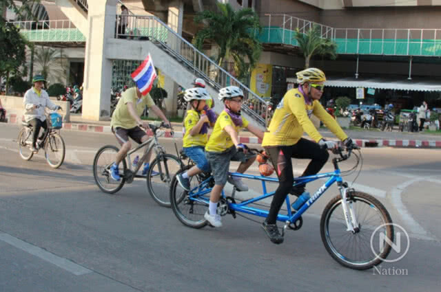 "น้องทาม" นำจักรยานพระราชทานร่วมซ้อมปั่น Bike อุ่นไอรัก