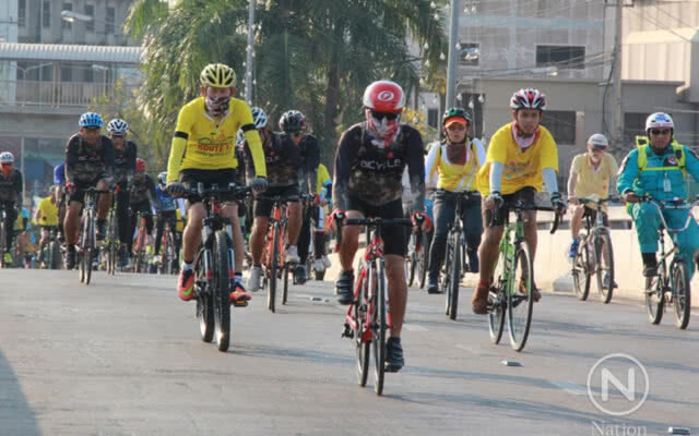 "น้องทาม" นำจักรยานพระราชทานร่วมซ้อมปั่น Bike อุ่นไอรัก