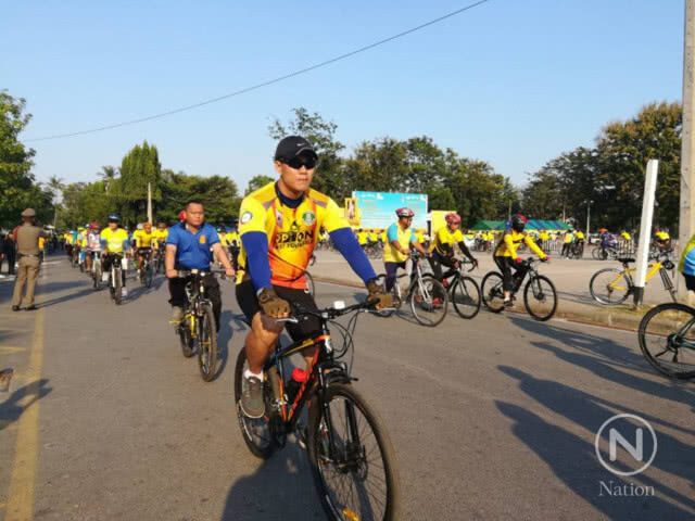 "น้องทาม" นำจักรยานพระราชทานร่วมซ้อมปั่น Bike อุ่นไอรัก