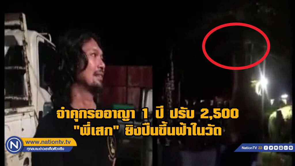 รอลงอาญา 1 ปี ปรับ2,500บาท "เสก โลโซ" ยิงปืนขึ้นฟ้าในวัด