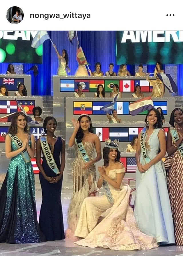 คนแรกของไทย! นิโคลีน คว้ารองอันดับ 1 Miss World 2018